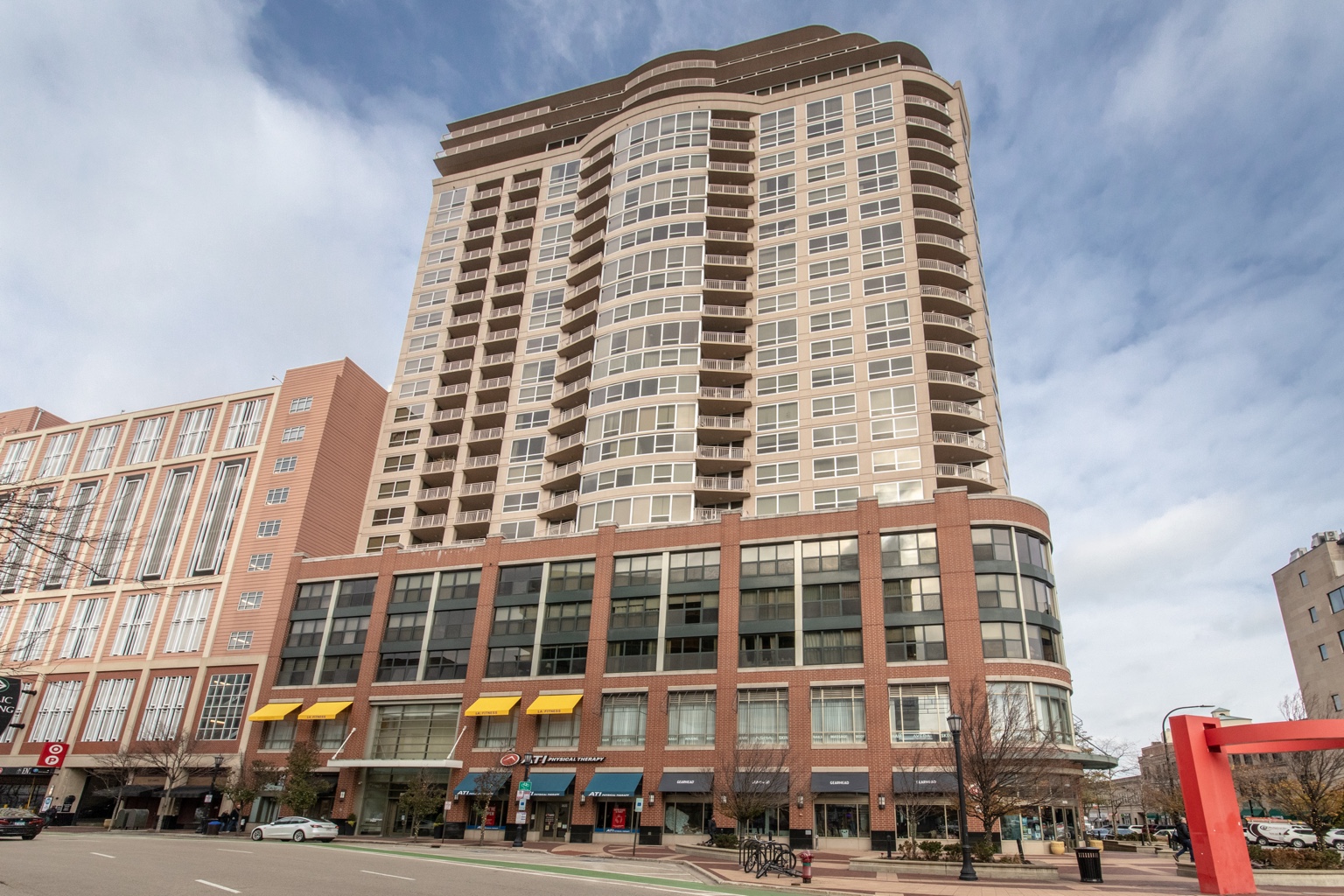 Downtown high-rise condominium building