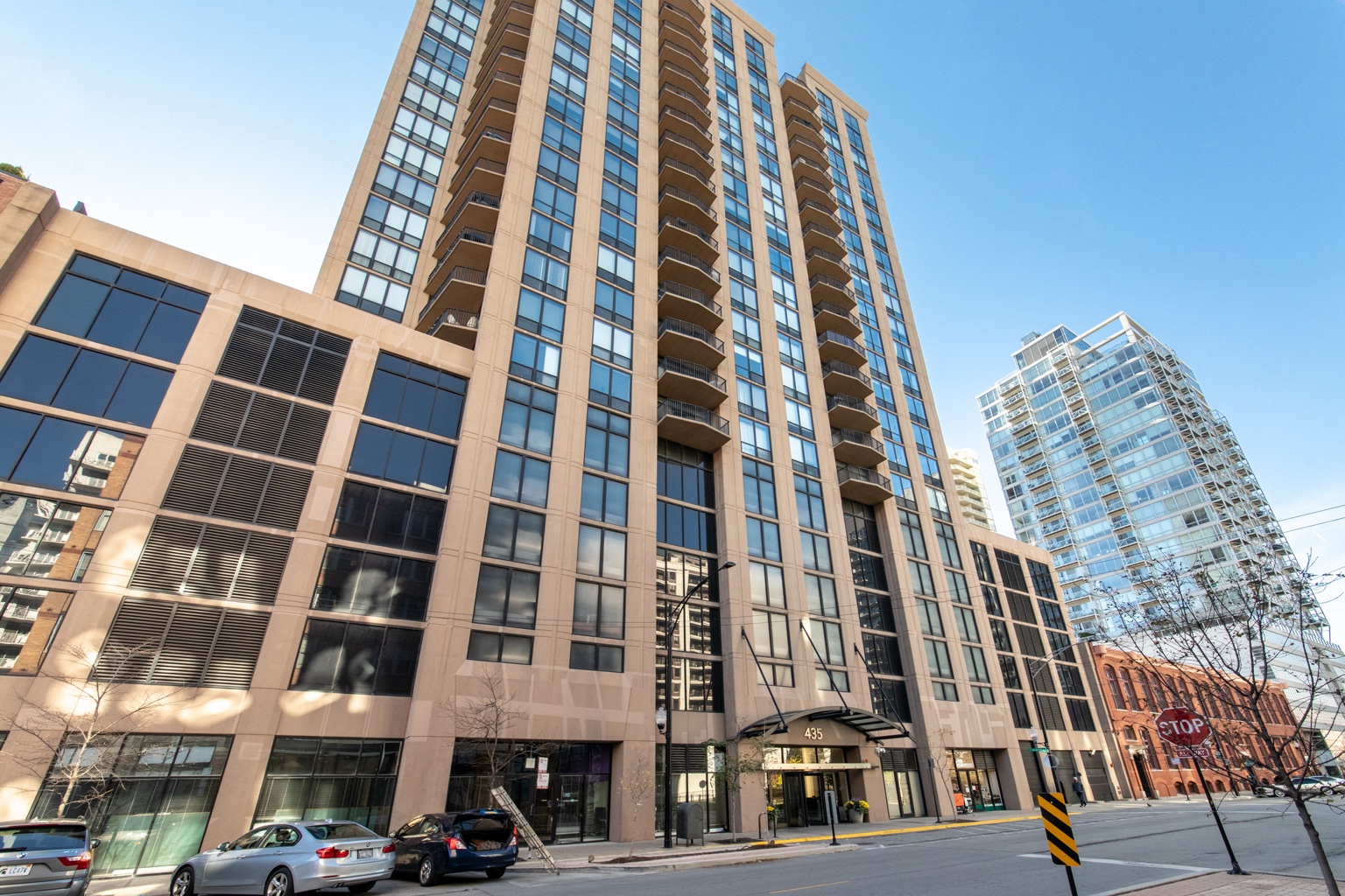 Urban residential high-rise exterior
